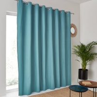 Штора Хлопковая широкая Scnario 260 x 280 см зеленый LA REDOUTE INTERIEURS  фото, kupilegko.ru